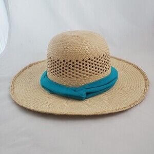 Artisan Crafted Junco Straw Hat Natural One Size Handmade In Honduras Wide Brim